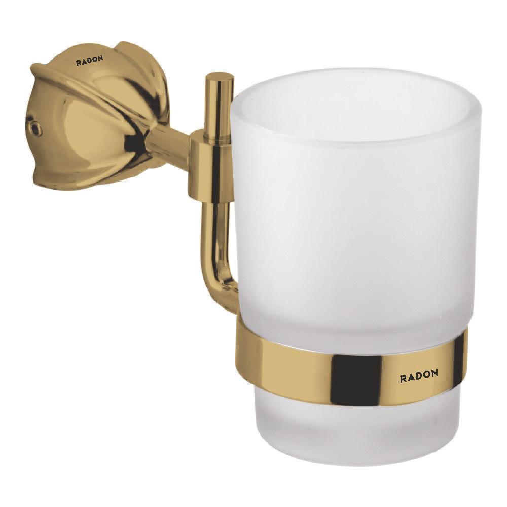 BLOOM BRASSO TUMBLER HOLDER (BRASS) - Radon India-- BLOOM BRASSO TUMBLER HOLDER (BRASS)-  Radon India