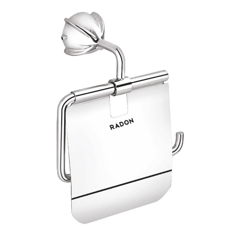 BLOOM TOILET PAPER HOLDER WITH FLAP (CHROME)
