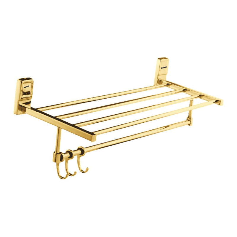 CARRE TOWEL RACK 24 INCH (GOLD)