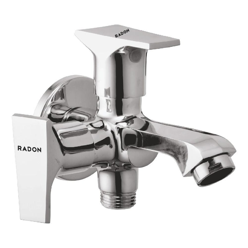 CETO 2 WAY BIB COCK WITH FLANGE (CHROME) - Radon India-- CETO 2 WAY BIB COCK WITH FLANGE (CHROME)-  Radon India