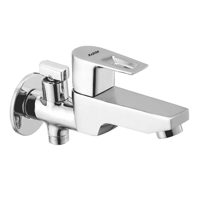 EDGE 2 WAY BIB COCK WITH FLANGE (CHROME) - Radon India-- EDGE 2 WAY BIB COCK WITH FLANGE (CHROME)-  Radon India