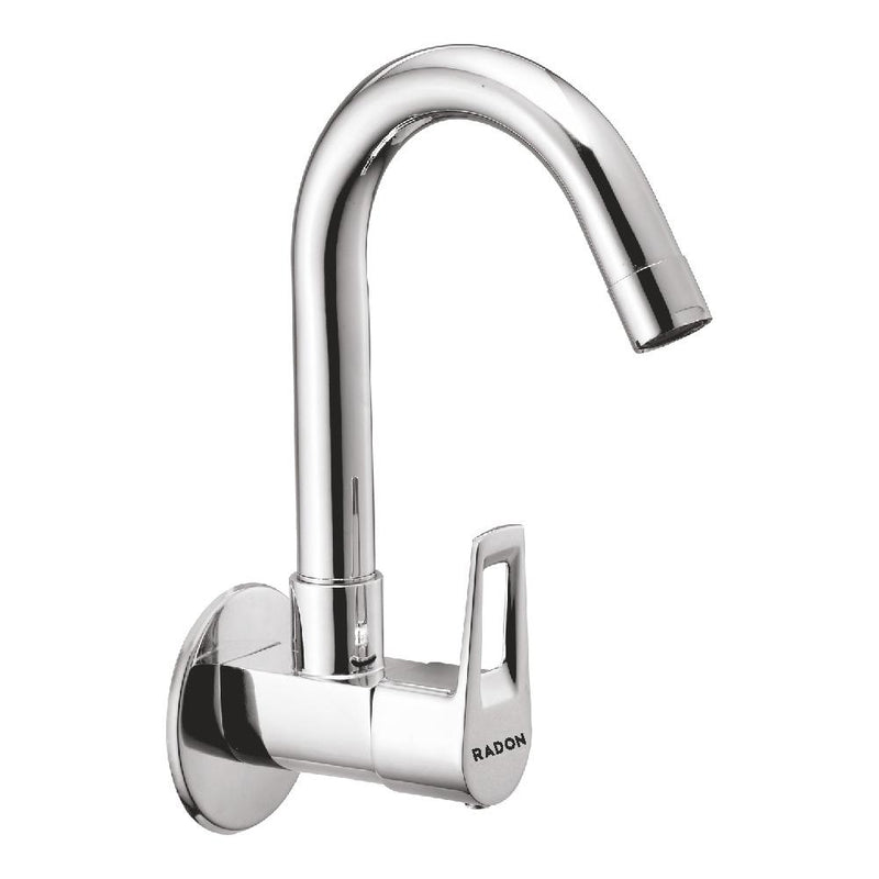 EDGE SINK COCK WITH FLANGE (CHROME)