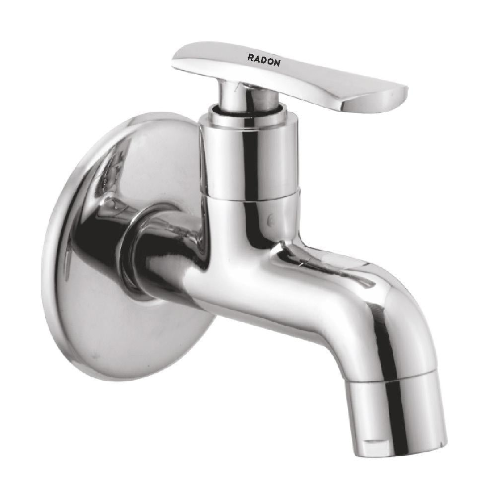 EIGHT BIB COCK WITH FLANGE (CHROME) - Radon India-- EIGHT BIB COCK WITH FLANGE (CHROME)-  Radon India