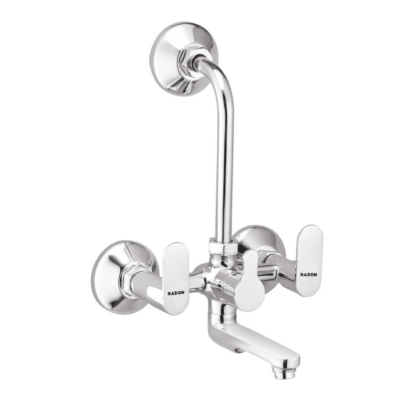 FEVO WALL MIXER TELEPHONIC WITH L-BEND (CHROME)