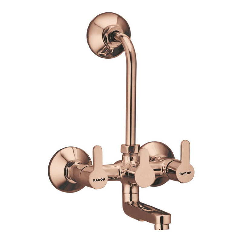 OPEL WALL MIXER TELEPHONIC WITH L-BEND (ROSE GOLD)