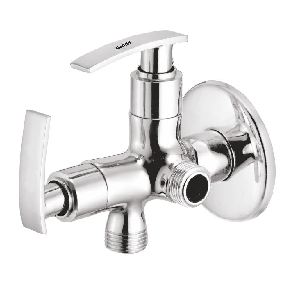 SPICE 2 WAY ANGLE COCK WITH FLANGE (CHROME) - Radon India-- SPICE 2 WAY ANGLE COCK WITH FLANGE (CHROME)-  Radon India