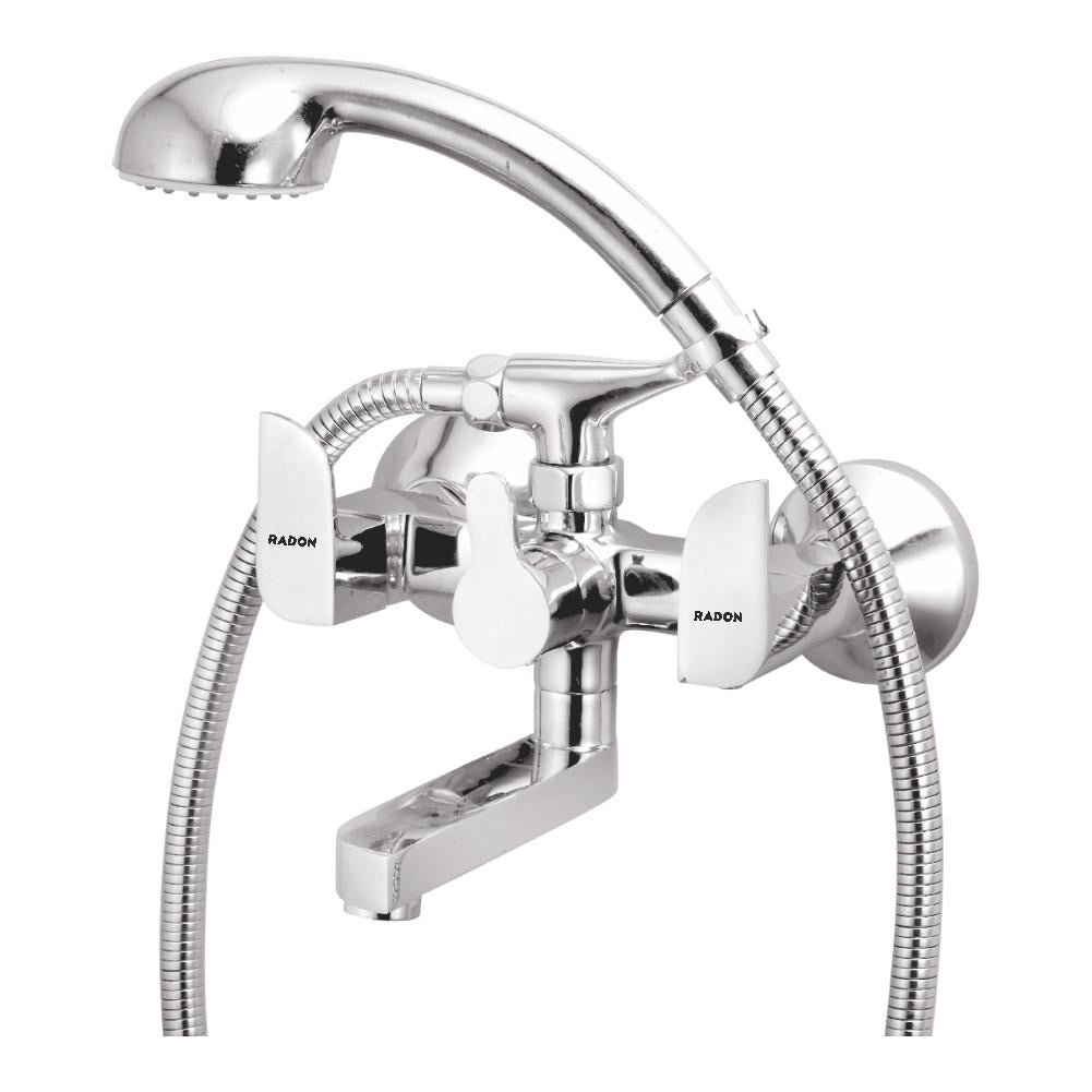 STYLO WALL MIXER TELEPHONIC WITH CRUTCH (CHROME) - Radon India-- STYLO WALL MIXER TELEPHONIC WITH CRUTCH (CHROME)-  Radon India