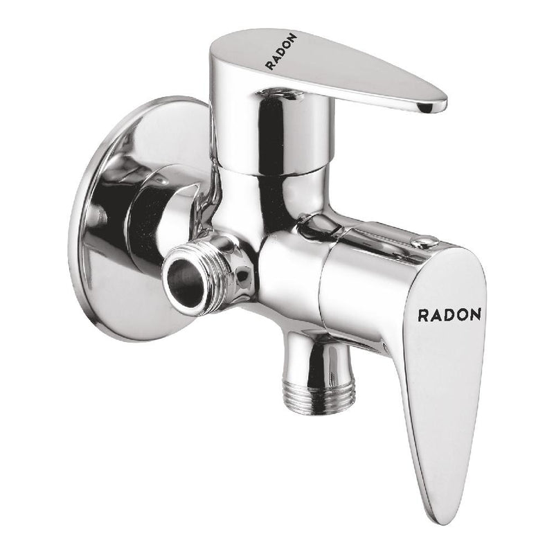 VINNIE 2 WAY ANGLE COCK WITH FLANGE (CHROME) - Radon India-- VINNIE 2 WAY ANGLE COCK WITH FLANGE (CHROME)-  Radon India